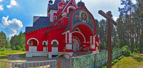 Panorama — orthodox church Khram Vozneseniya Gospodnya, Minsk District