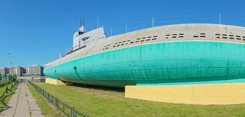 Панорама — памятник технике Подводная лодка Д-2 Народоволец, Санкт‑Петербург