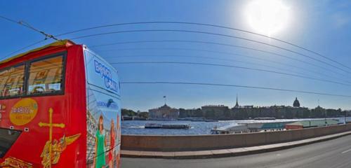 Панорама — пристань городской причал Кунсткамера, Санкт‑Петербург