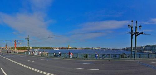 Panorama — landmark, attraction Dvortsoviy Bridge, Saint Petersburg