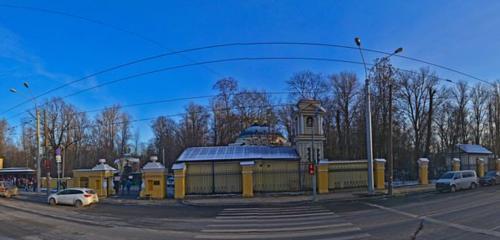 Панорама — православный храм Церковь Николая Чудотворца на Большеохтинском кладбище, Санкт‑Петербург