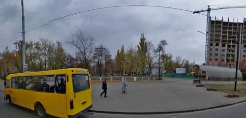 Панорама — остановка общественного транспорта Красноткацкая улица, Киев