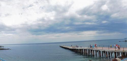 Panorama — jetty Nikitskiy Botanical Garden Pier, Republic of Crimea