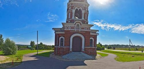 Панорама — православный храм Церковь Архангела Михаила в Красном, Калужская область
