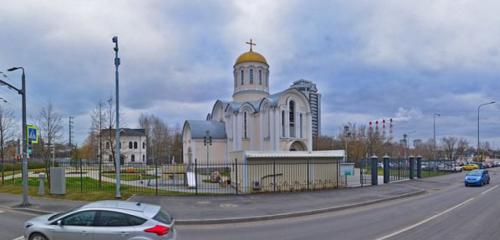 Панорама — православный храм Церковь Сергия Радонежского в Тушине, Москва