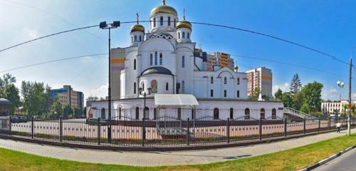Panorama — orthodox church The Holy Trinity Church, Reutov