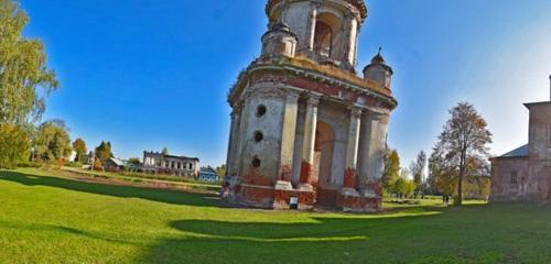 Панорама — достопримечательность Колокольня Никитской церкви в Поречье-Рыбном, Ярославская область
