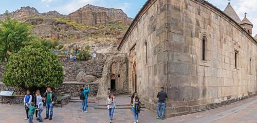 Панорама — армянский монастырь Монастырь Гегард, Область Котайк
