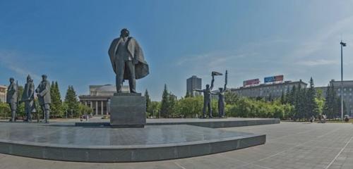 Панорама — достопримечательность В. И. Ленин, Новосибирск