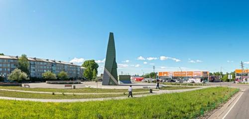 Панорама — памятник, мемориал Обелиск 10 лет Лесосибирску, Лесосибирск